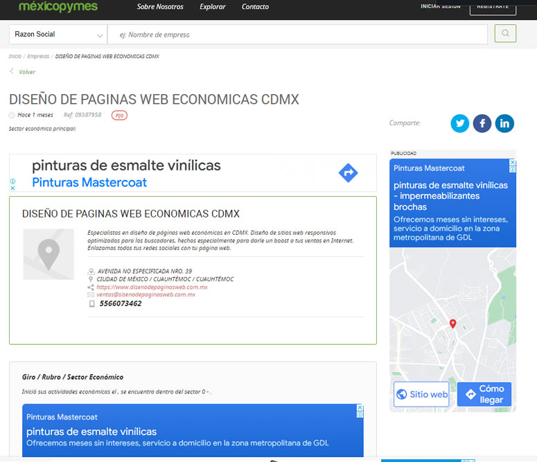 Diseño de Páginas Web Económicas en CDMX - MexicoPymes