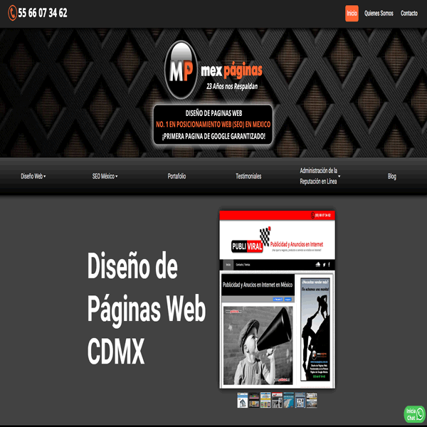 Diseño de Páginas Web CDMX