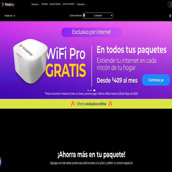 TotalPlay - Compañía de Televisión de Paga por Fibra Optica en México